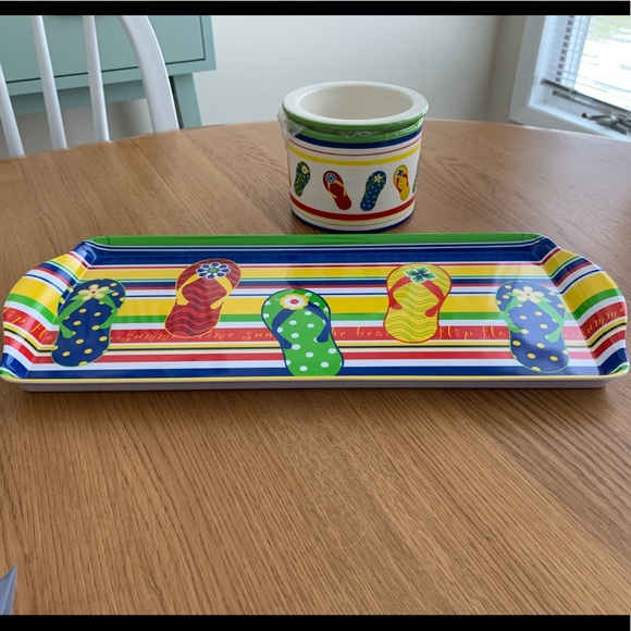 Other - Flip flop dip chiller and matching serving tray